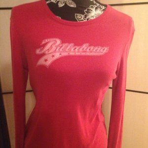 Billabong Vintage Red Long Sleeve Tee